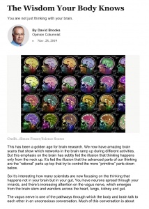 The New York Times: The Wisdom Your Body Knows - Judith Orloff MD