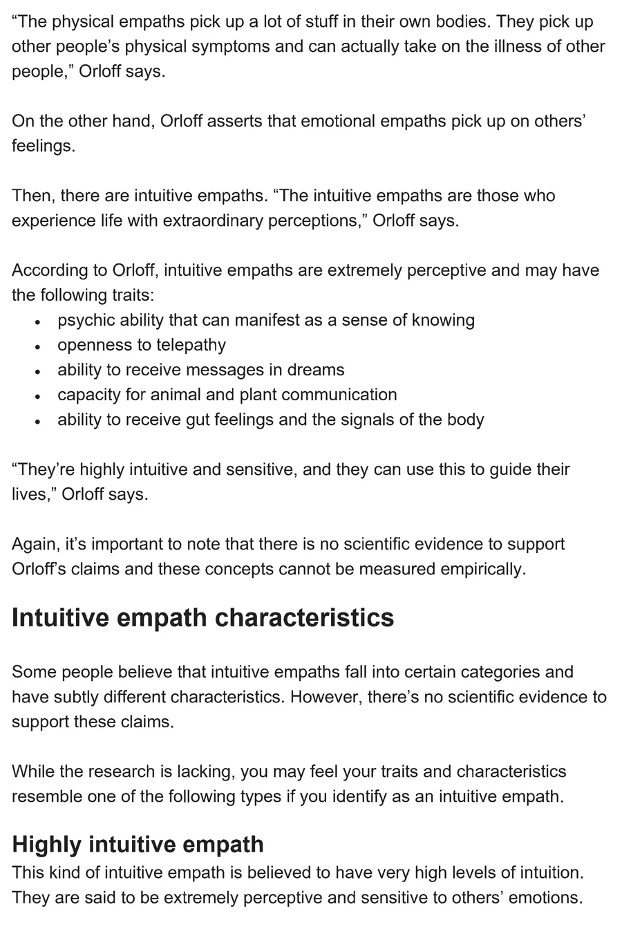 empath traits