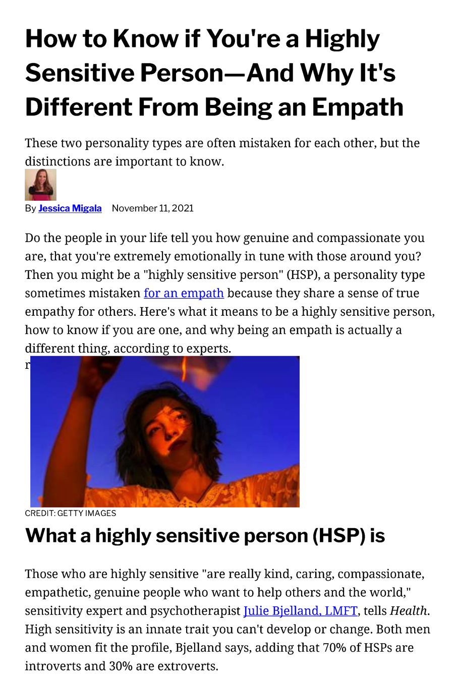 How to Know If You’re a Highly Sensitive Person